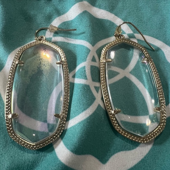 Kendra Scott Gold and Crystal Earrings - Picture 3 of 6